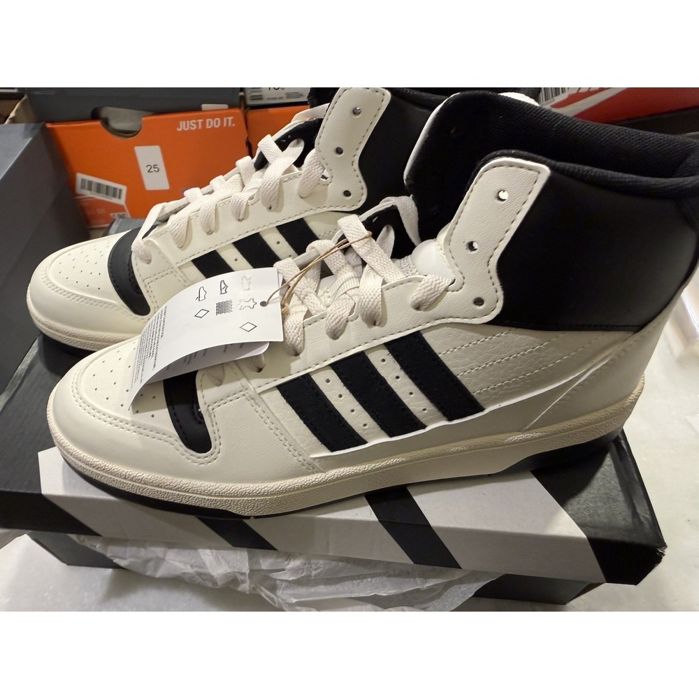 Adidas Break Start Mid W‎ Women 9 White Black IH7880 Basketball Sneakers Mid Top
